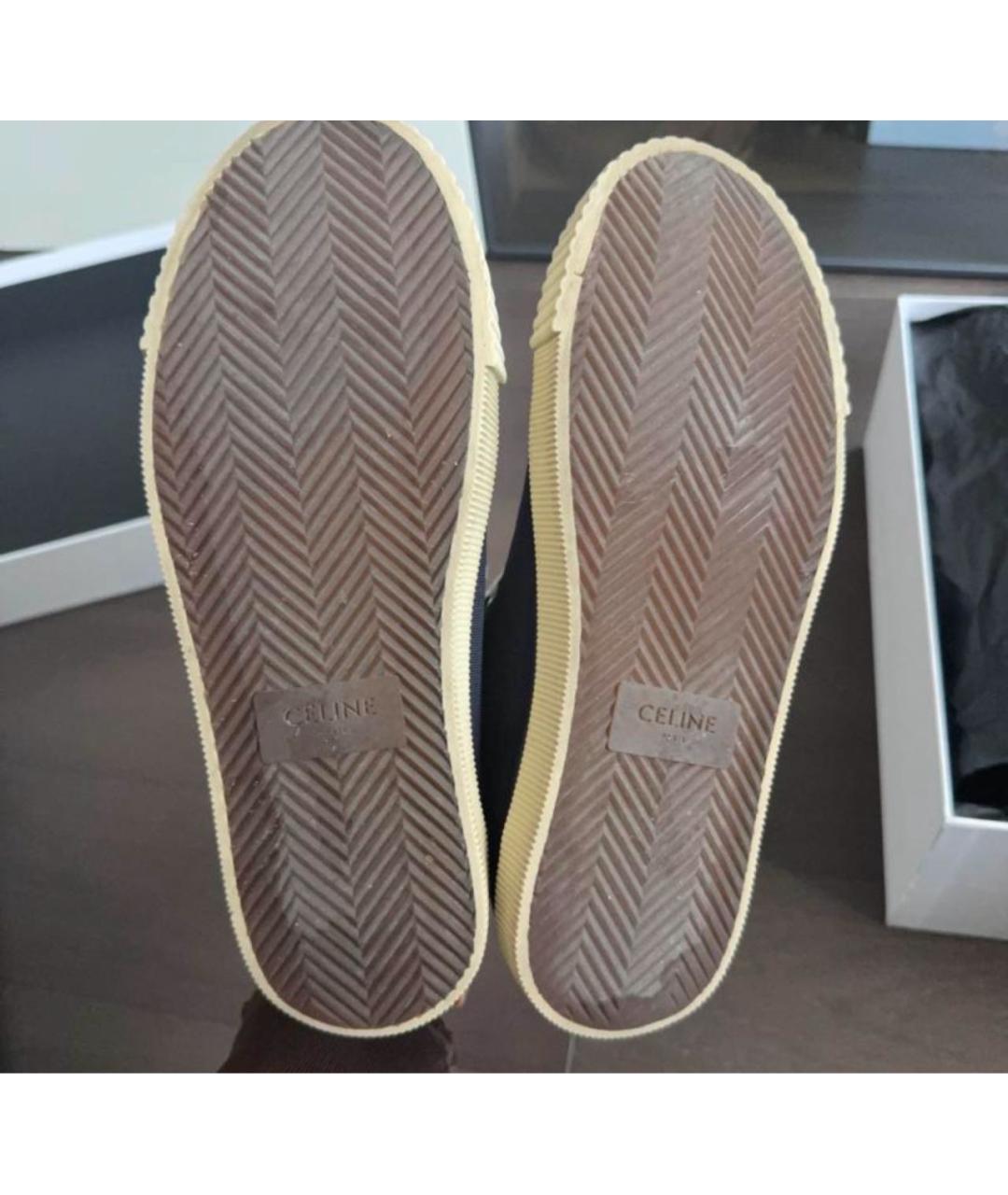 CELINE Синие текстильные кеды, фото 7