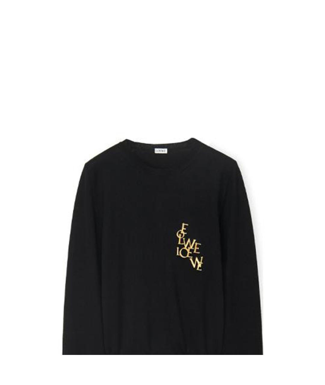 LOEWE Черный шерстяной джемпер / свитер, фото 2