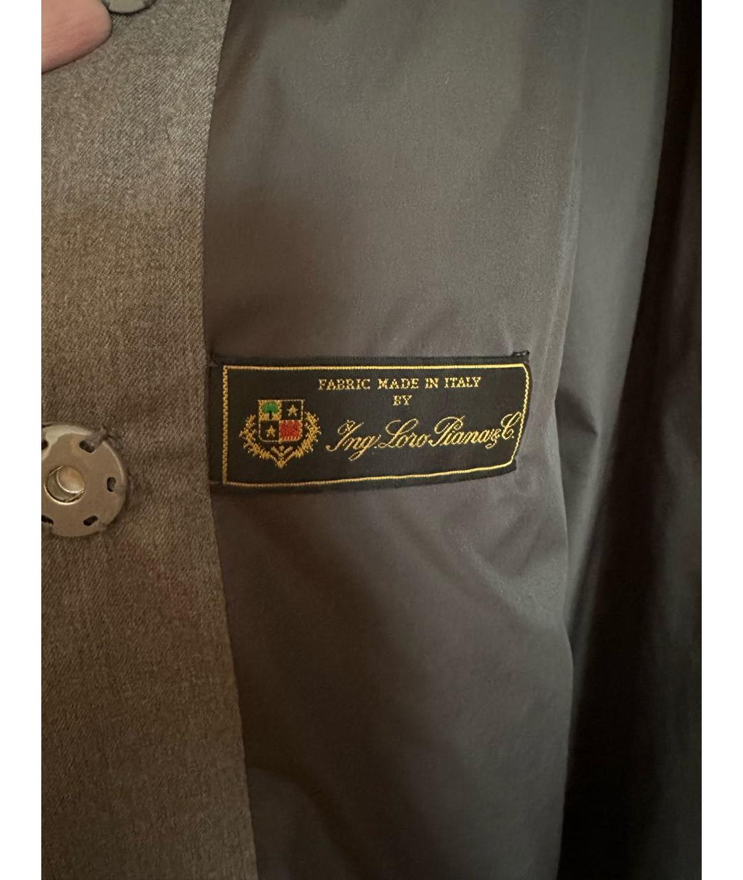 MANZONI 24 Серый меховой пуховик, фото 4