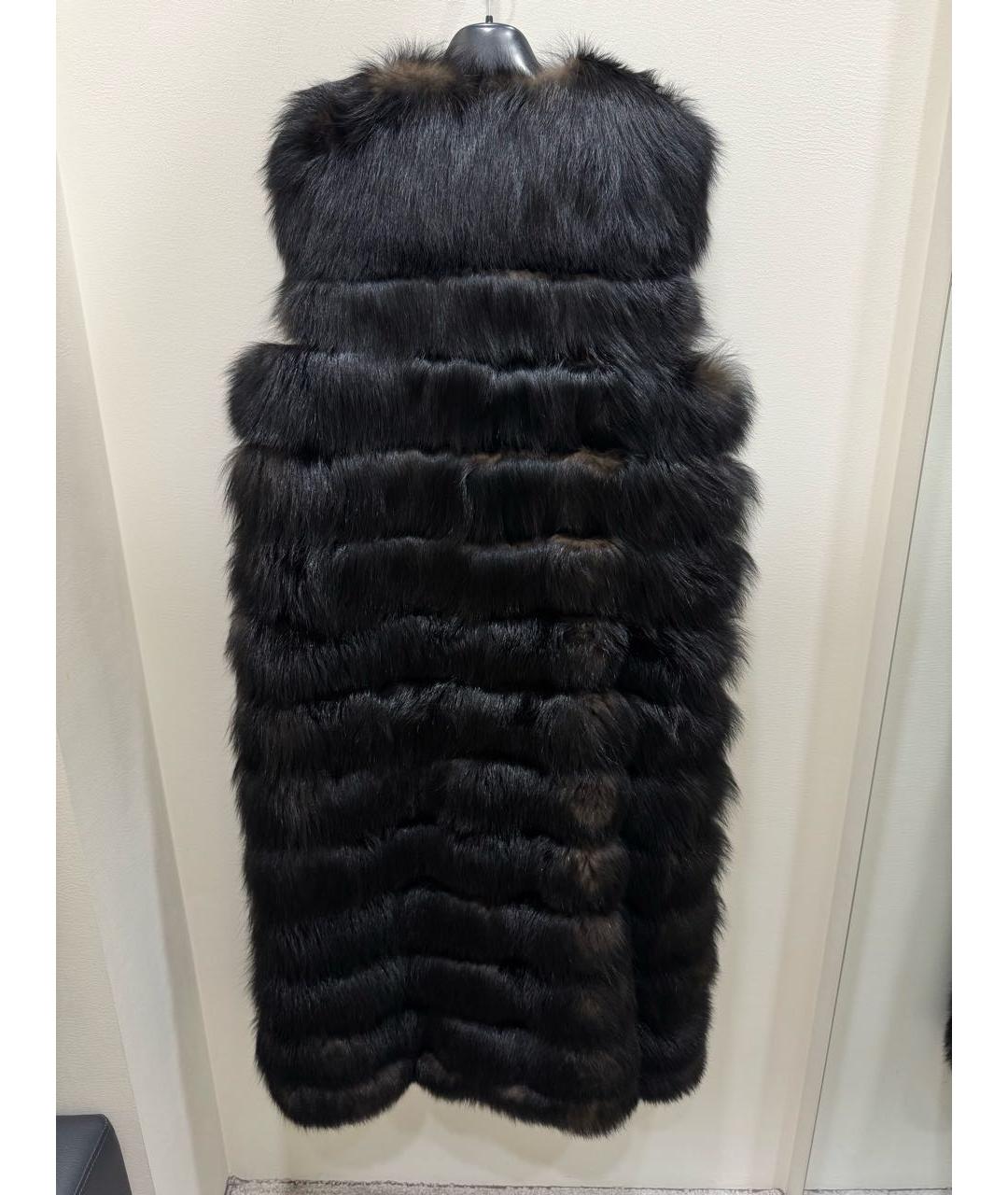 YVES SALOMON Коричневый меховой жилет, фото 2