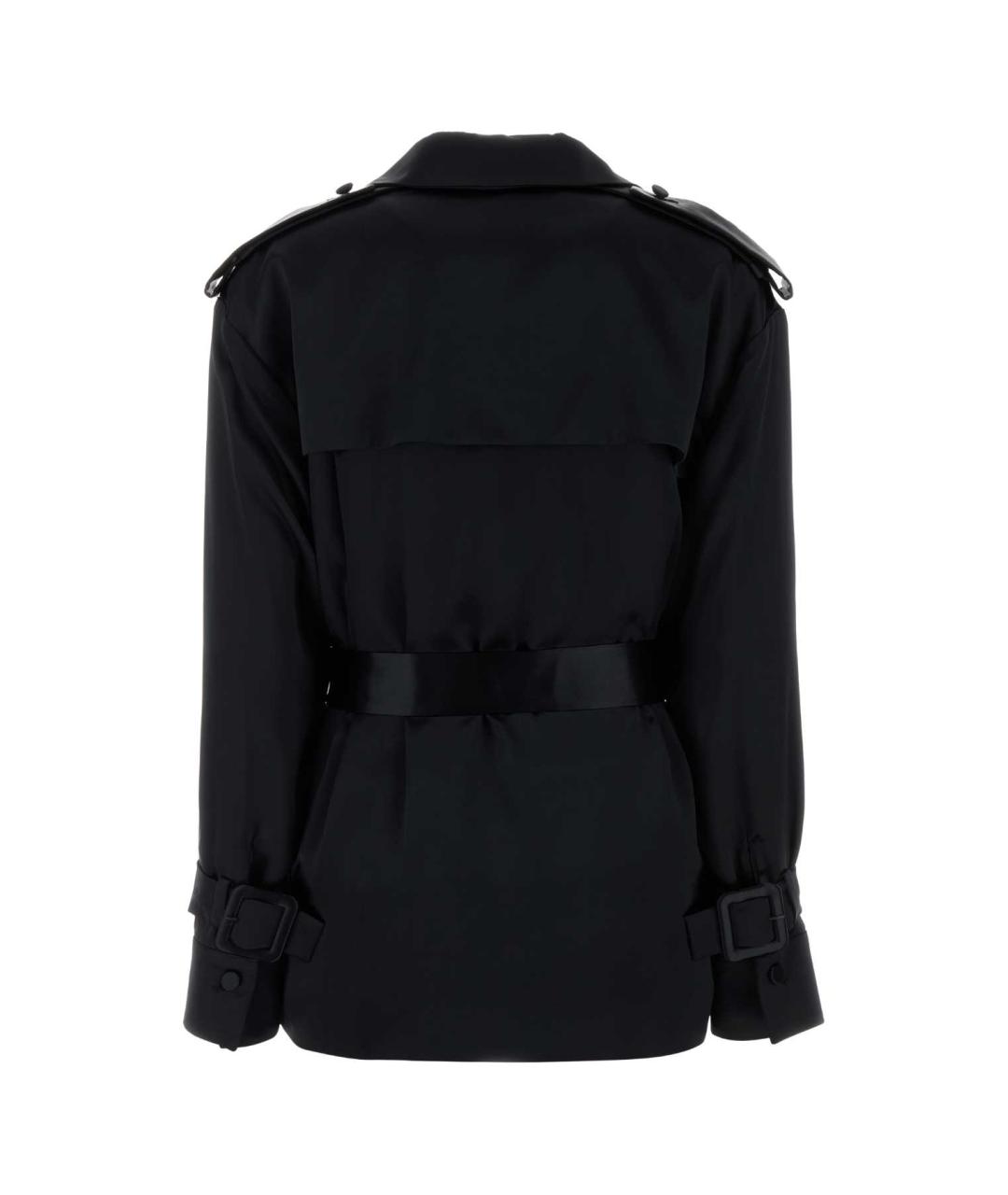 FERRAGAMO Черный вискозный тренч/плащ, фото 2