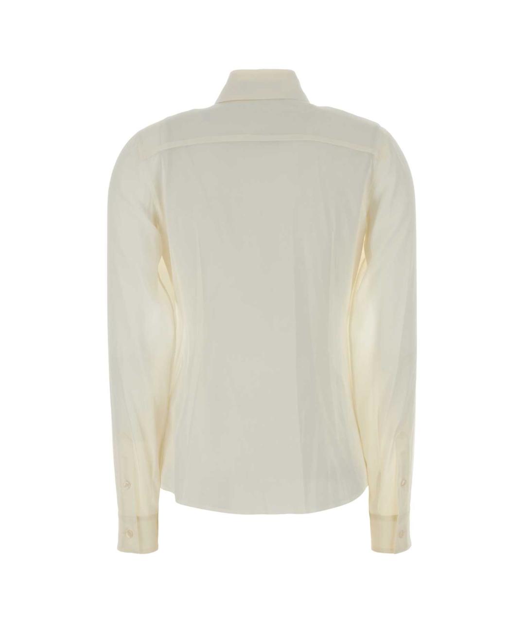 DOLCE&GABBANA Белая шелковая рубашка, фото 2