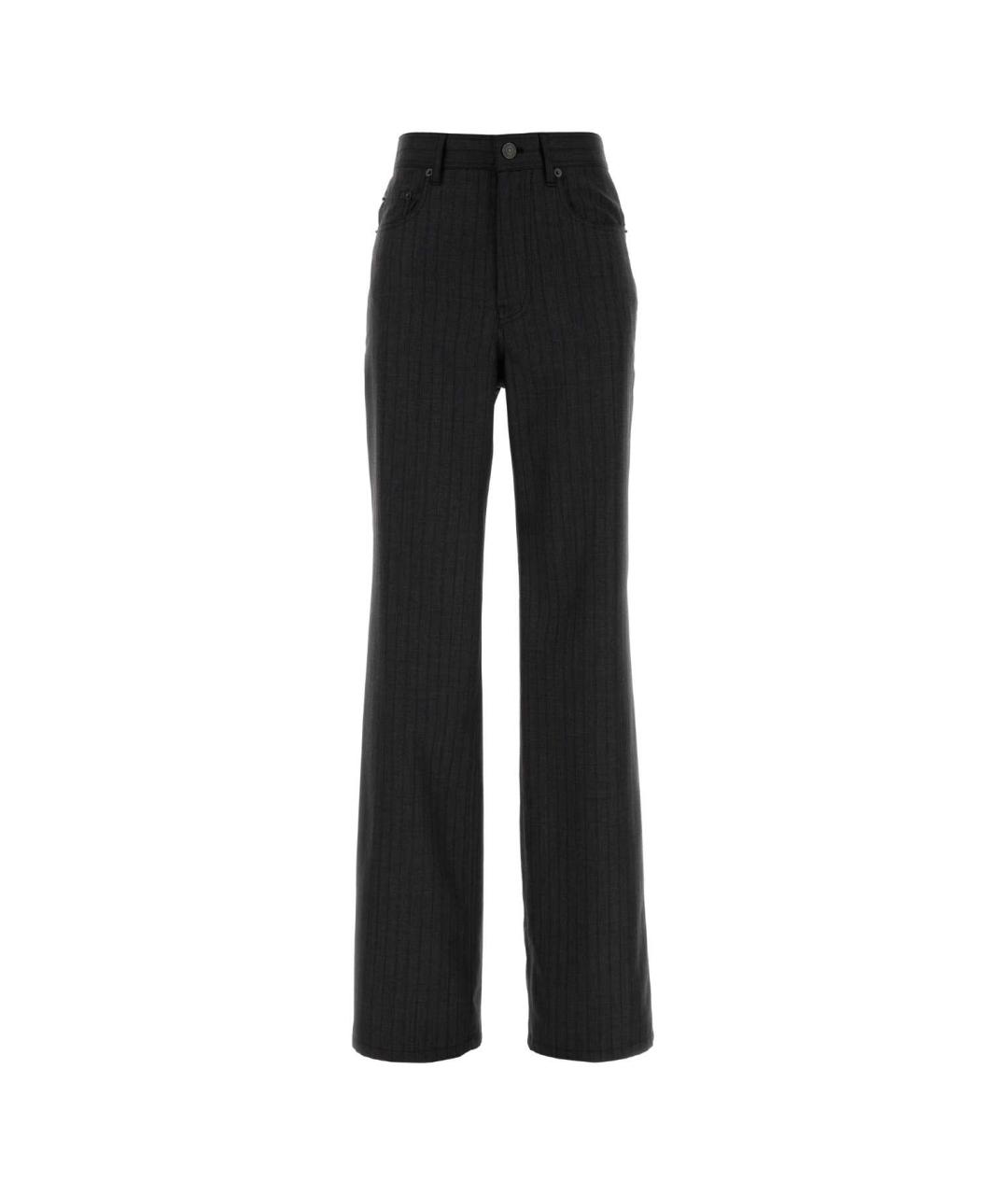 BALENCIAGA Мульти шерстяные прямые брюки, фото 1