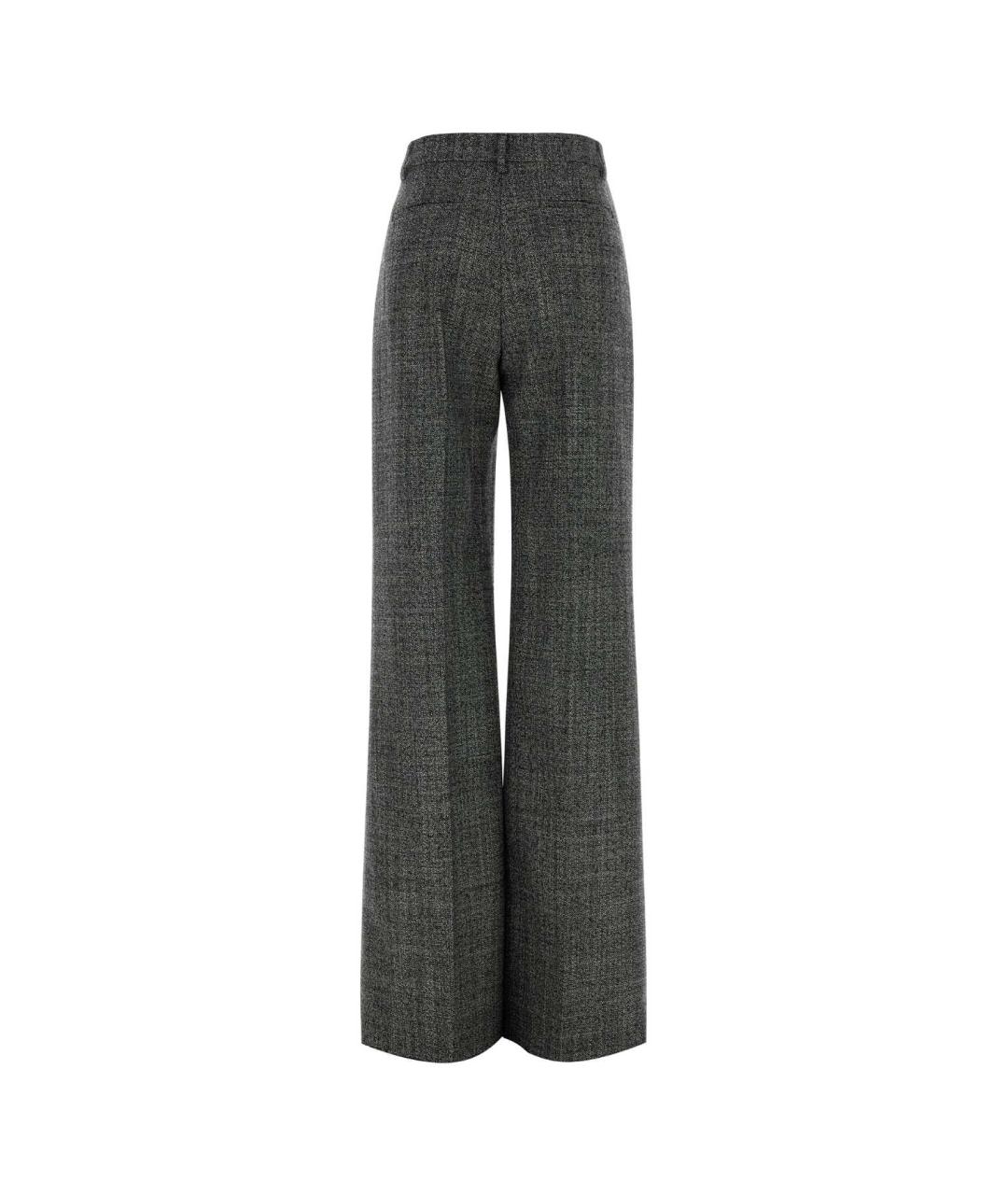 VALENTINO Серые шерстяные прямые брюки, фото 2