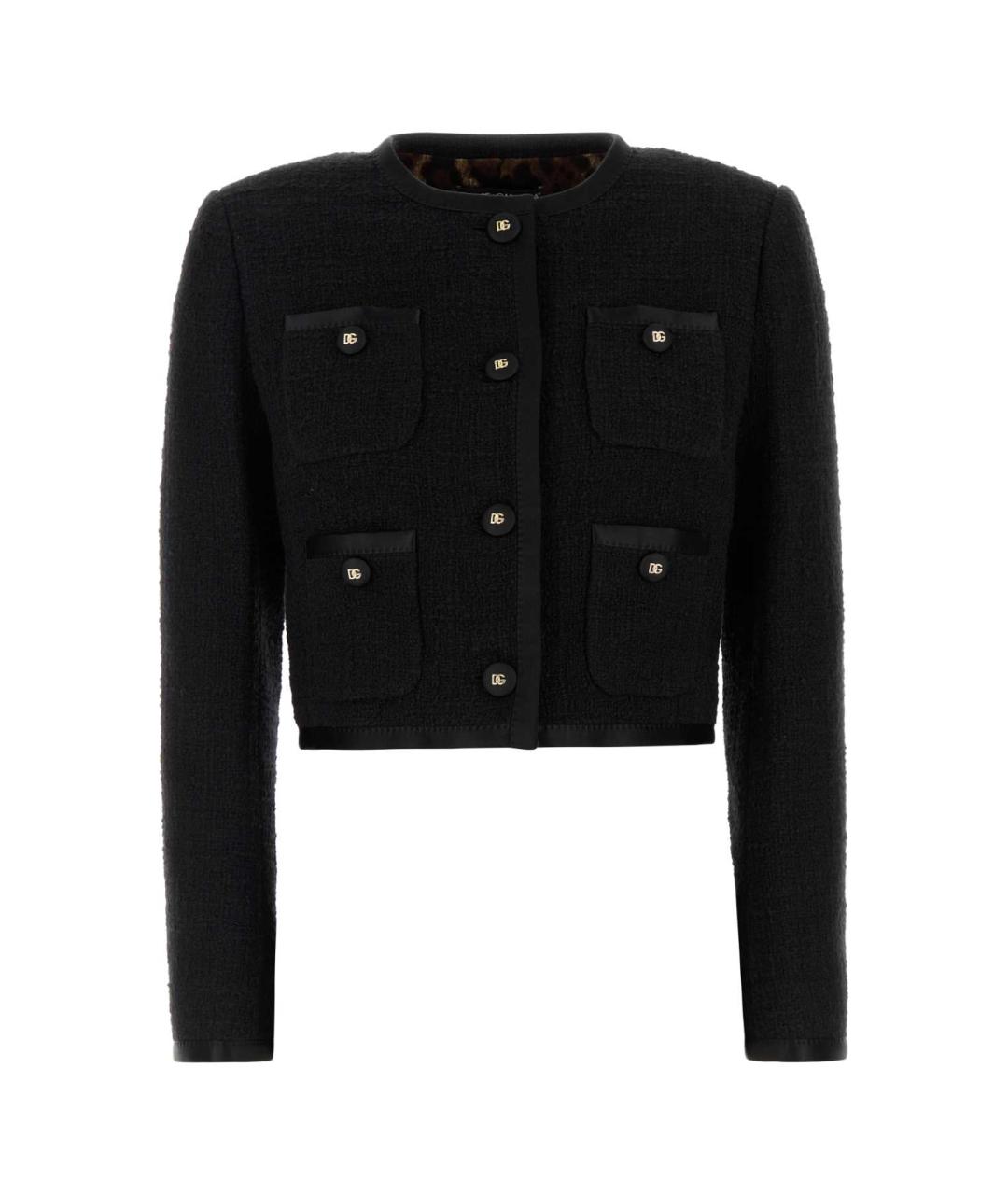 DOLCE&GABBANA Черный хлопковый жакет/пиджак, фото 1
