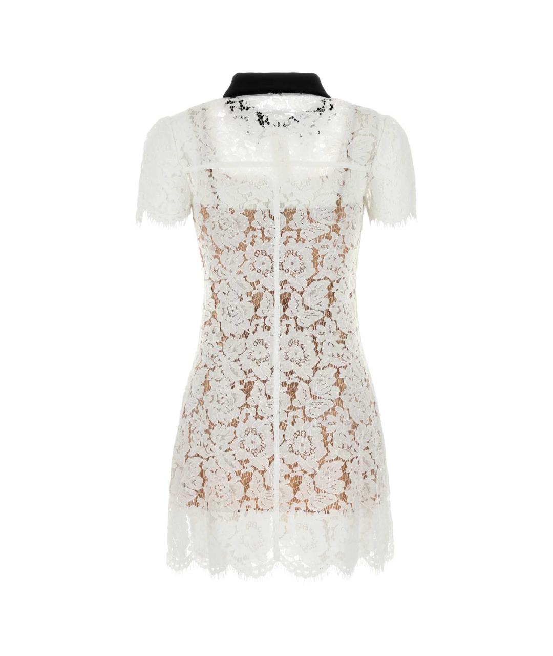 SELF-PORTRAIT Белое полиэстеровое повседневное платье, фото 2