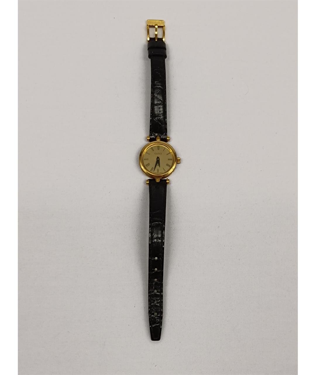 GUCCI Желтые металлические часы, фото 9