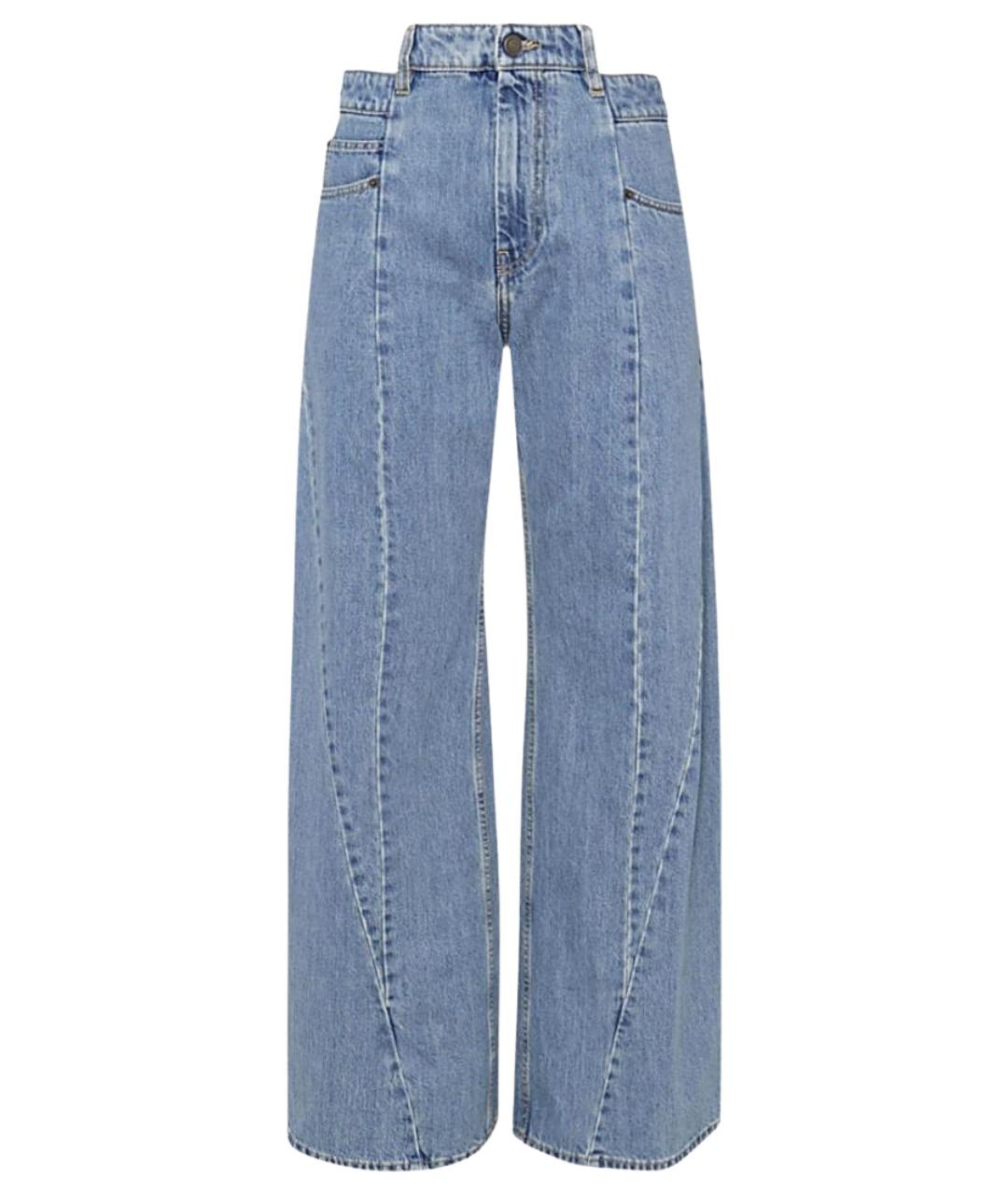 MAISON MARGIELA Синие хлопковые прямые джинсы, фото 1