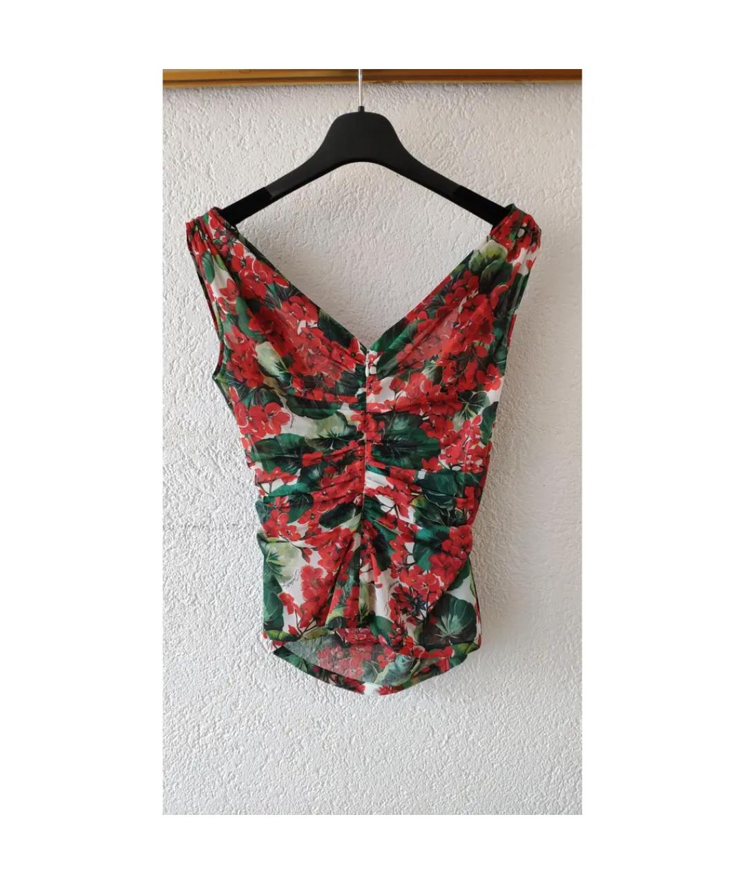 DOLCE&GABBANA Мульти шелковая блузы, фото 2