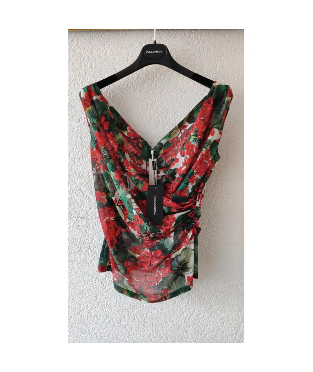 DOLCE&GABBANA Мульти шелковая блузы, фото 6