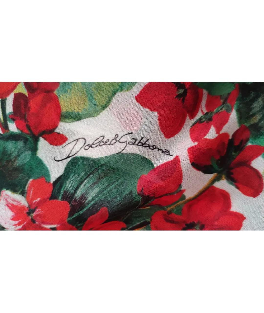 DOLCE&GABBANA Мульти шелковая блузы, фото 4