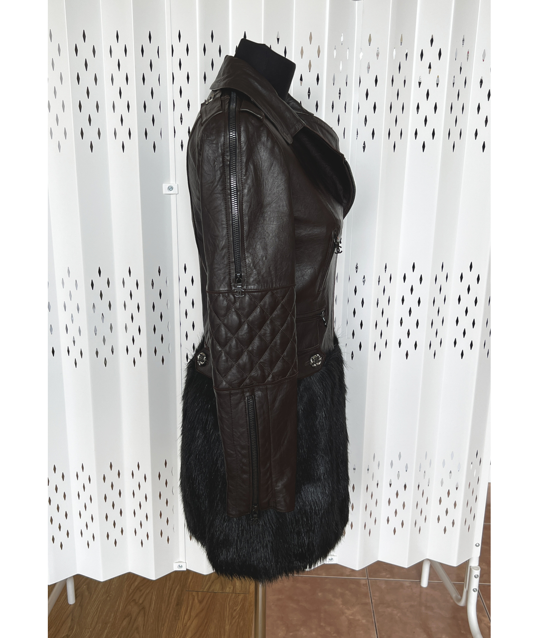 CHANEL PRE-OWNED Мульти кожаная куртка, фото 7