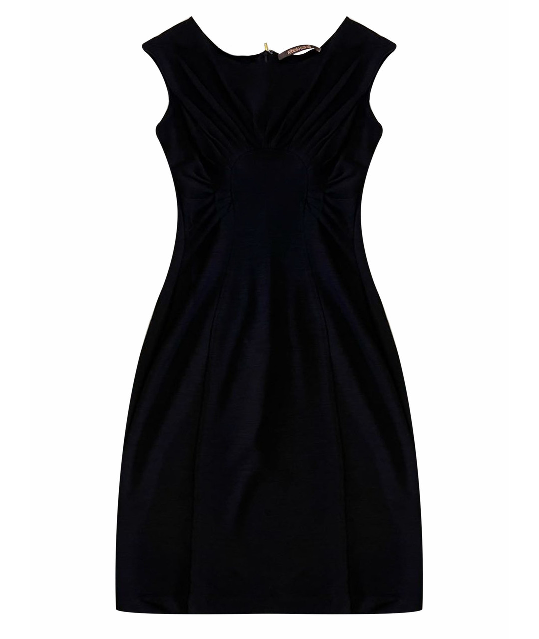 ROBERTO CAVALLI Черное шерстяное платье, фото 1