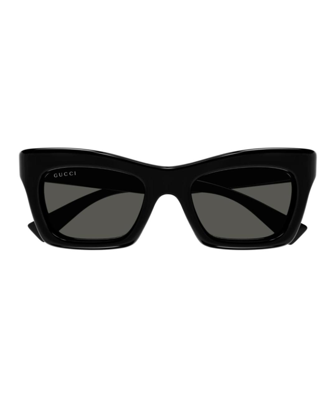 GUCCI Черные пластиковые солнцезащитные очки, фото 2
