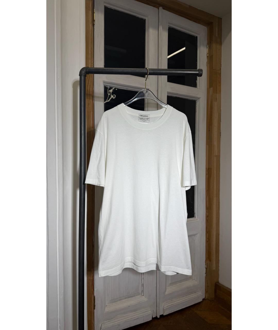 MAISON MARGIELA Белая хлопковая футболка, фото 4