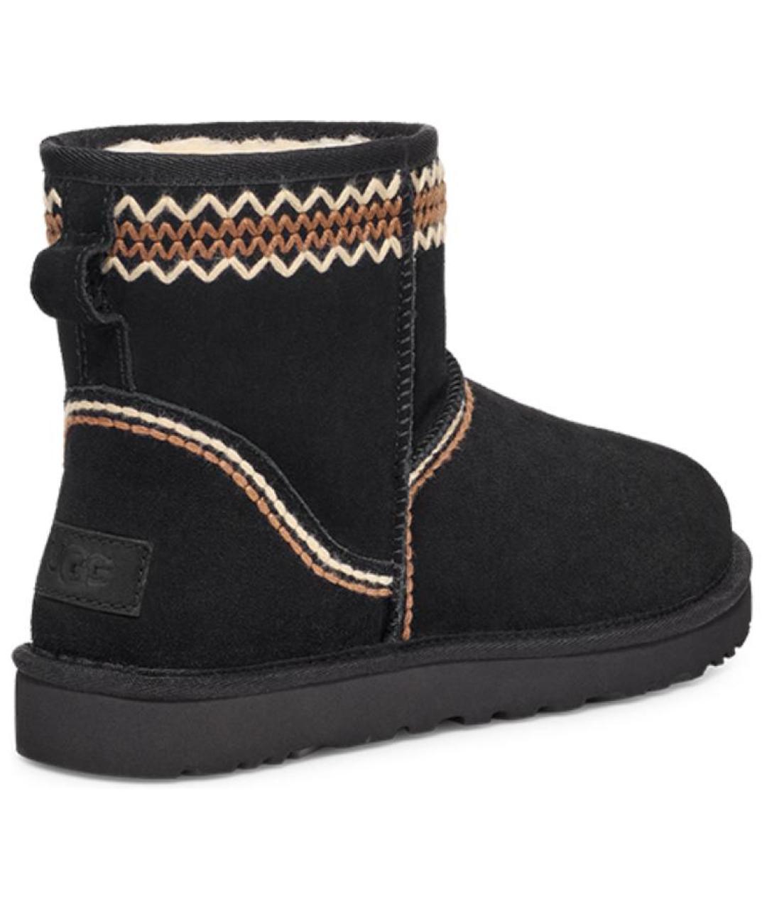 UGG AUSTRALIA Черные нубуковые высокие ботинки, фото 3