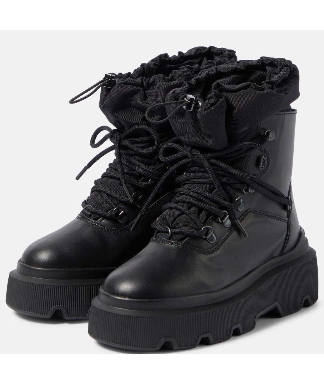 INUIKII Черные кожаные ботинки, фото 3