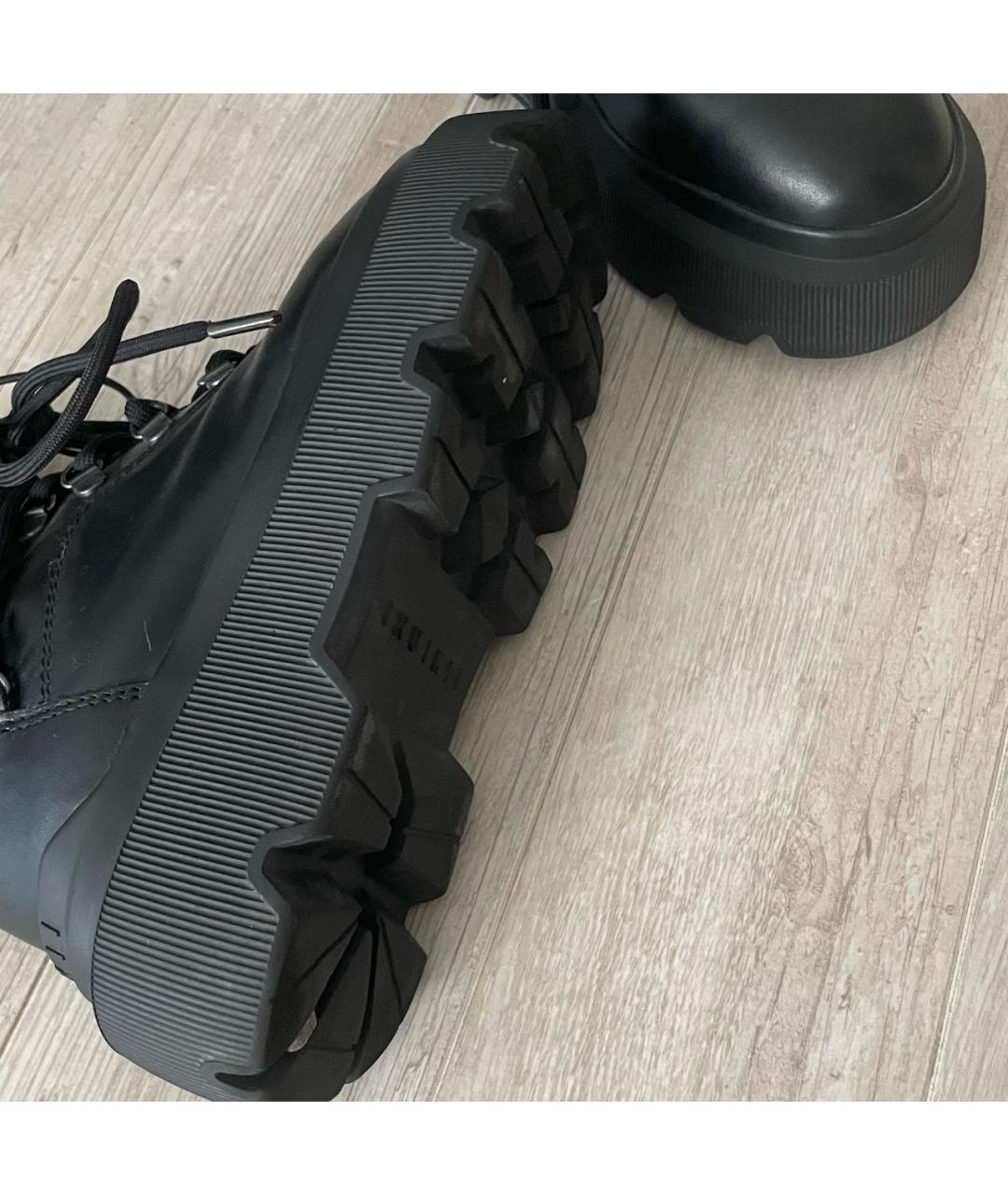 INUIKII Черные кожаные ботинки, фото 5