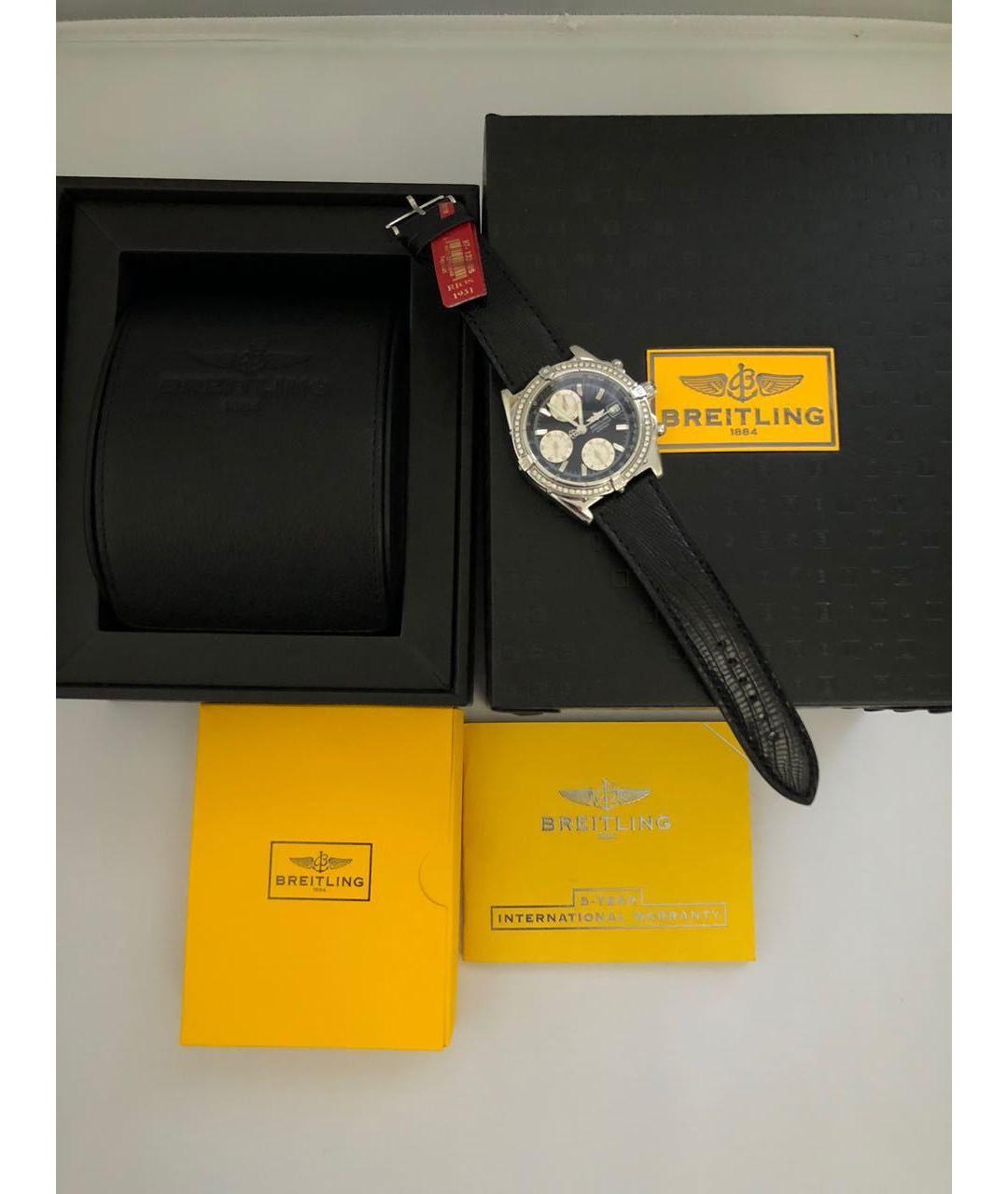 BREITLING Белые металлические часы, фото 7