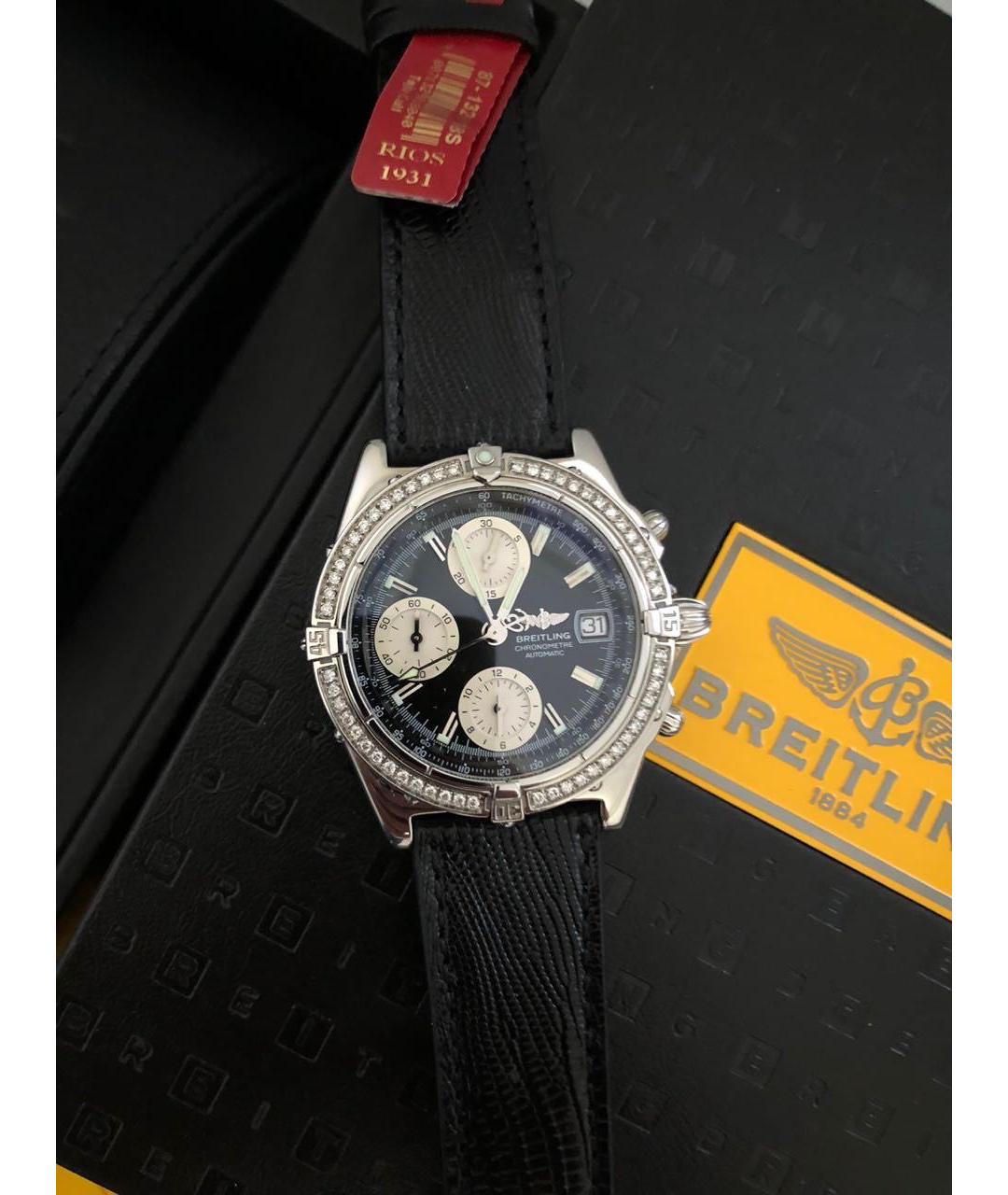 BREITLING Белые металлические часы, фото 8