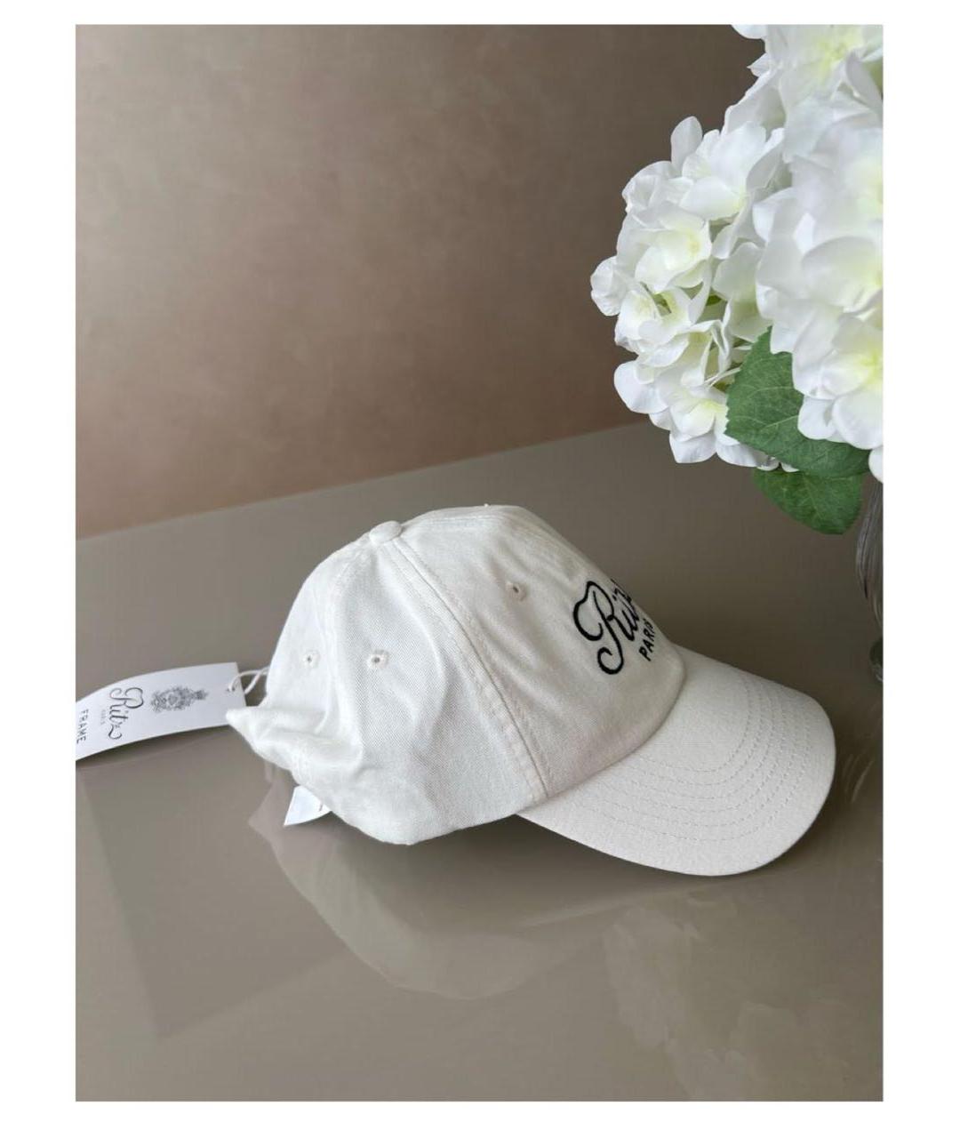 FRAME Белая хлопковая кепка, фото 6