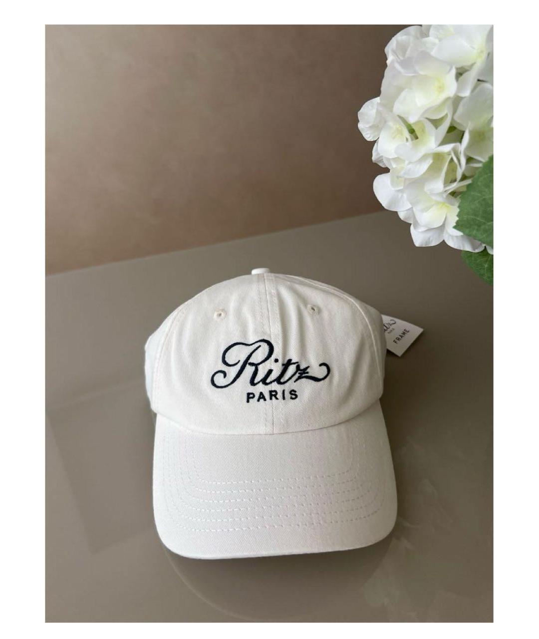 FRAME Белая хлопковая кепка, фото 5