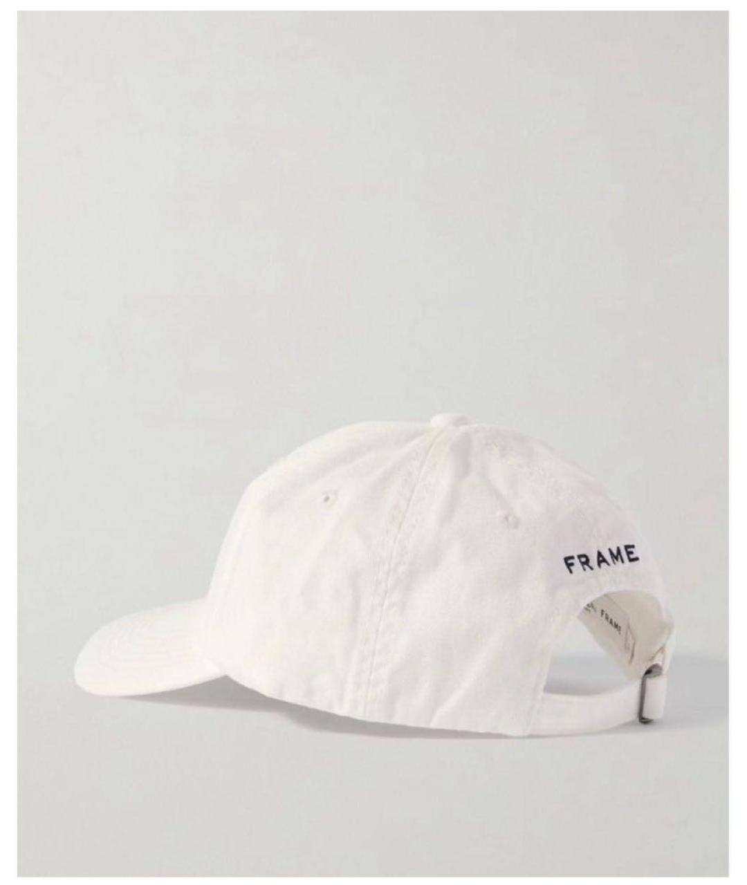 FRAME Белая хлопковая кепка, фото 3