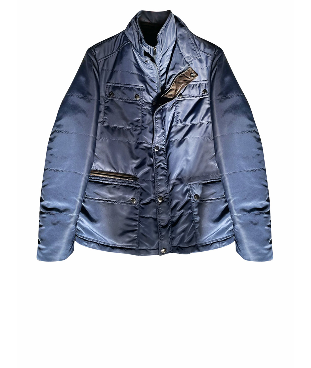 FERU Темно-синяя кожаная куртка, фото 1