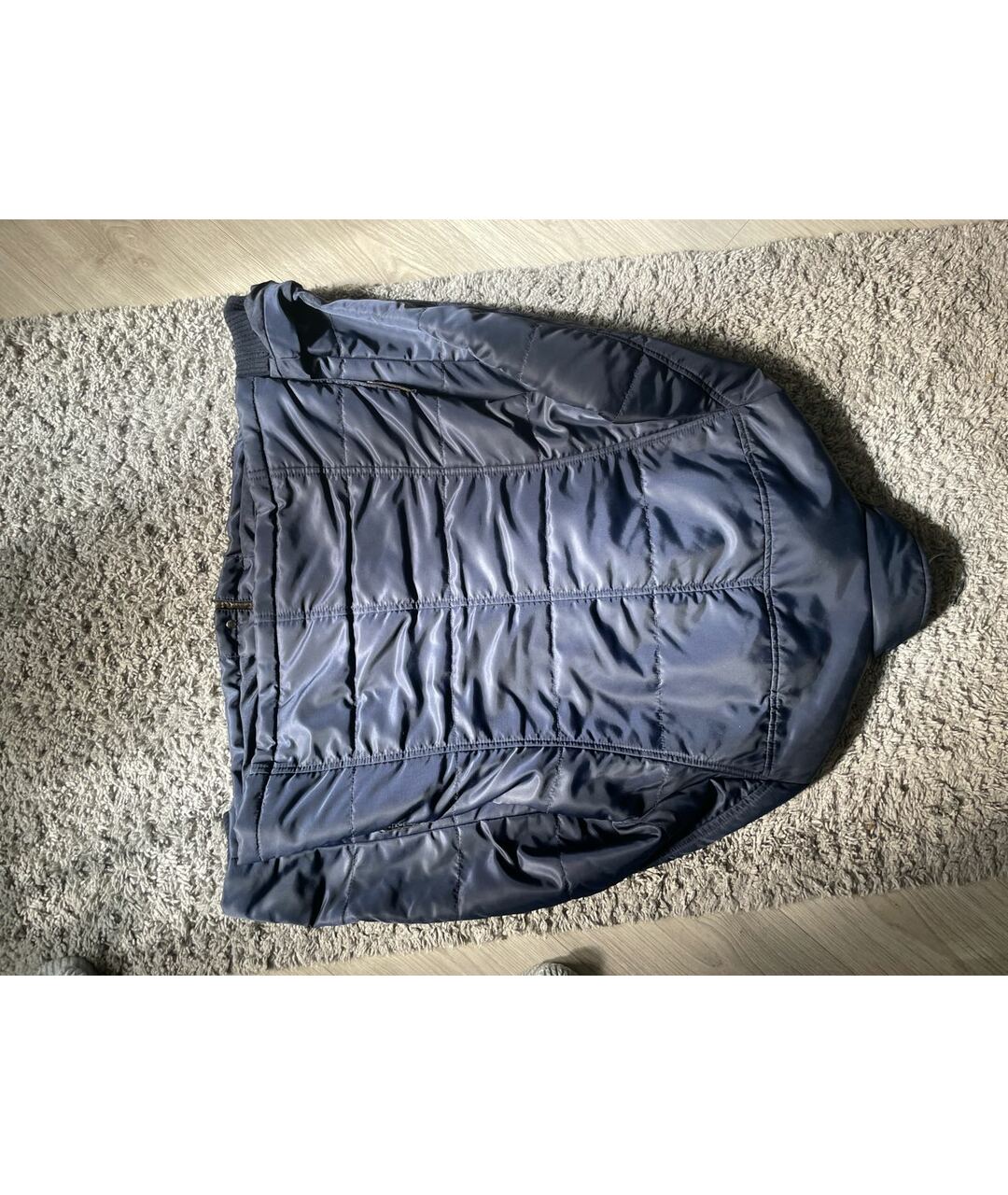 FERU Темно-синяя кожаная куртка, фото 2