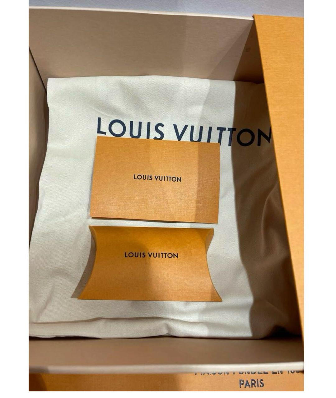 LOUIS VUITTON Черные кожаные ботинки, фото 4