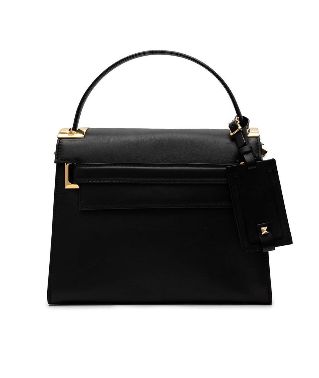 VALENTINO Черная кожаная сумка через плечо, фото 2