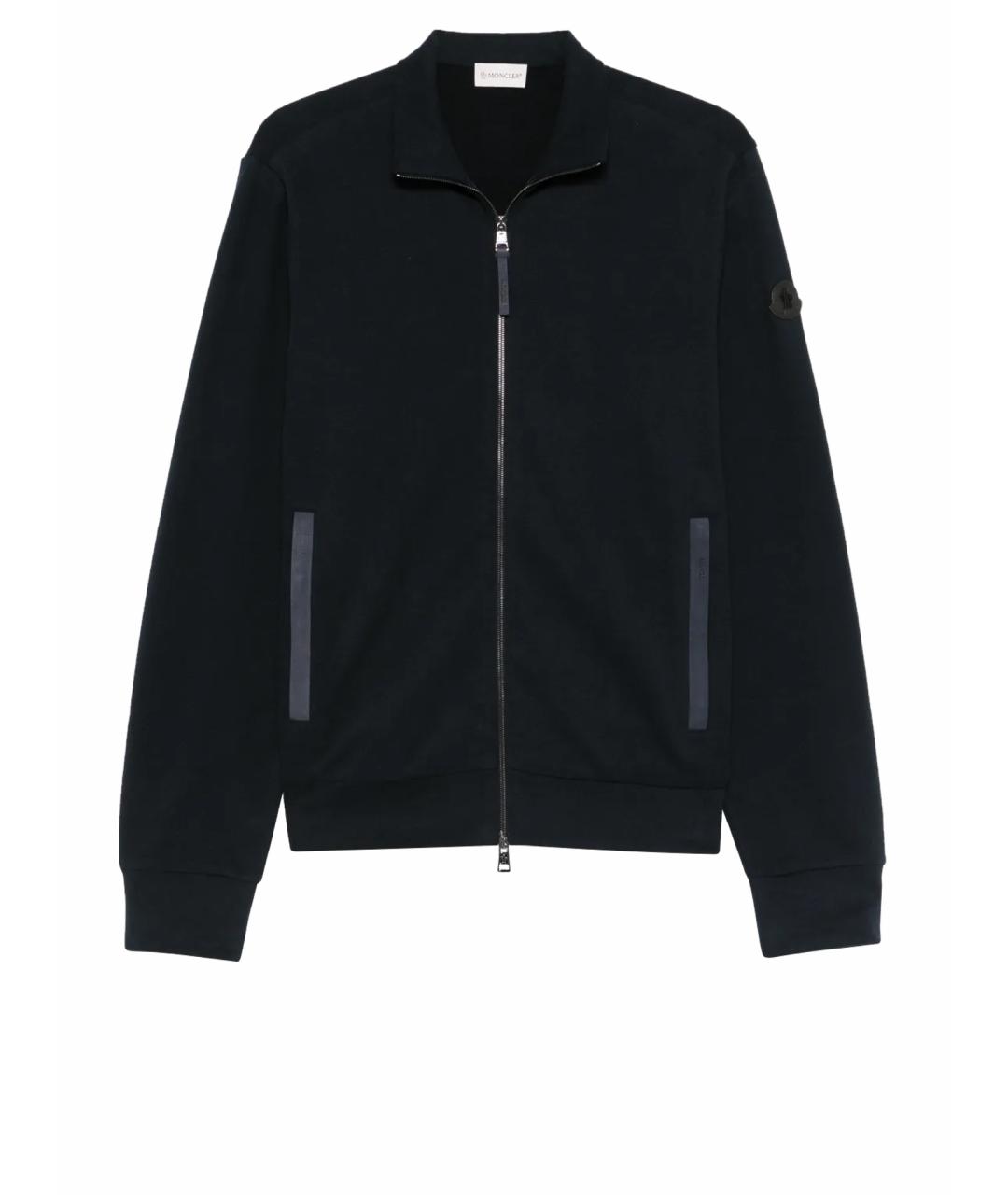 MONCLER Темно-синяя хлопковая куртка, фото 1