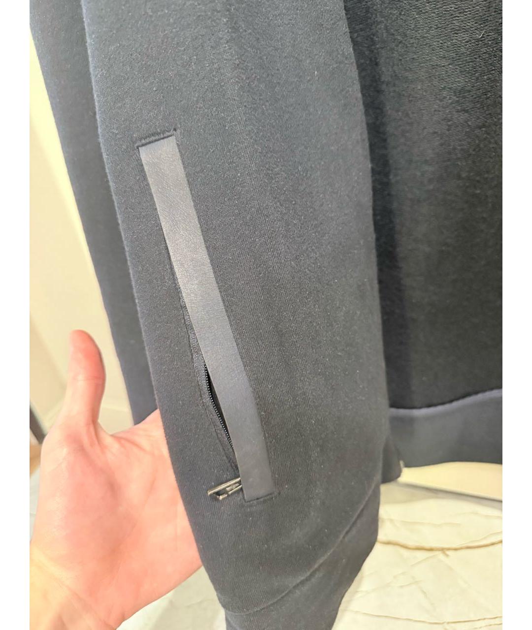 MONCLER Темно-синяя хлопковая куртка, фото 5