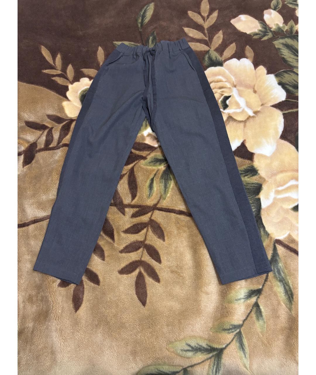 FALCONERI Серые шерстяные брюки узкие, фото 3