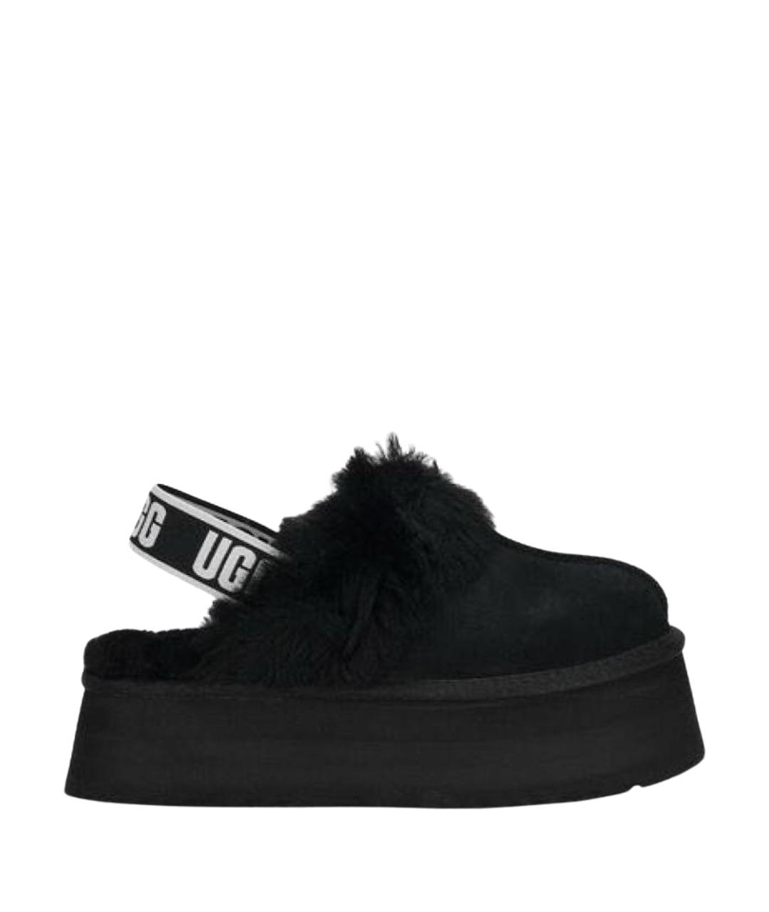 UGG AUSTRALIA Черные замшевые сабо, фото 1