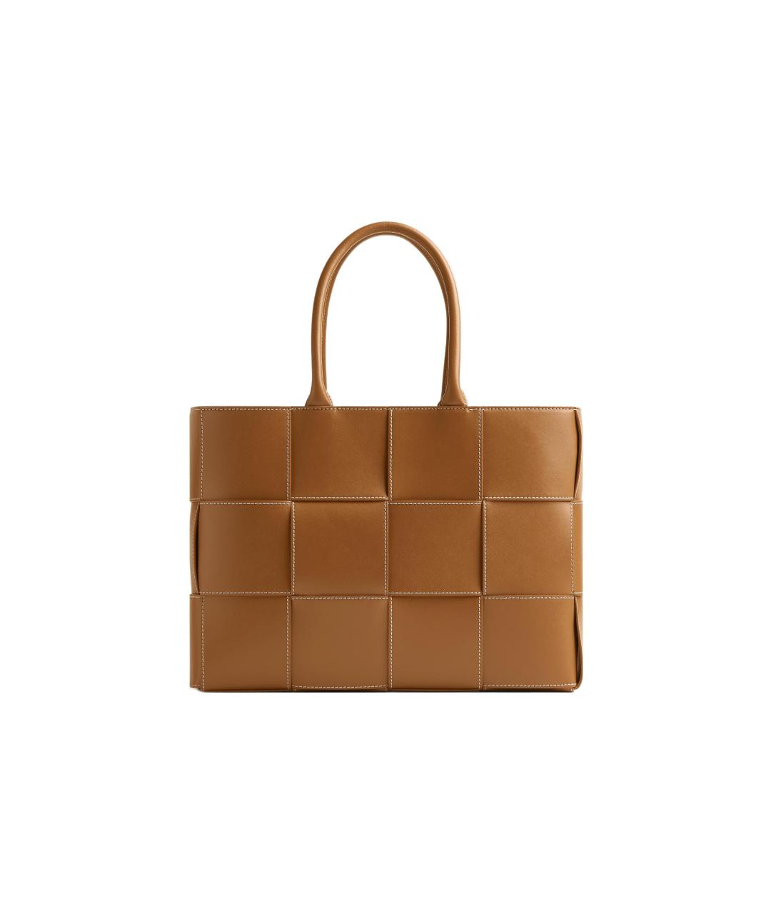 BOTTEGA VENETA Коричневая кожаная сумка на плечо, фото 6