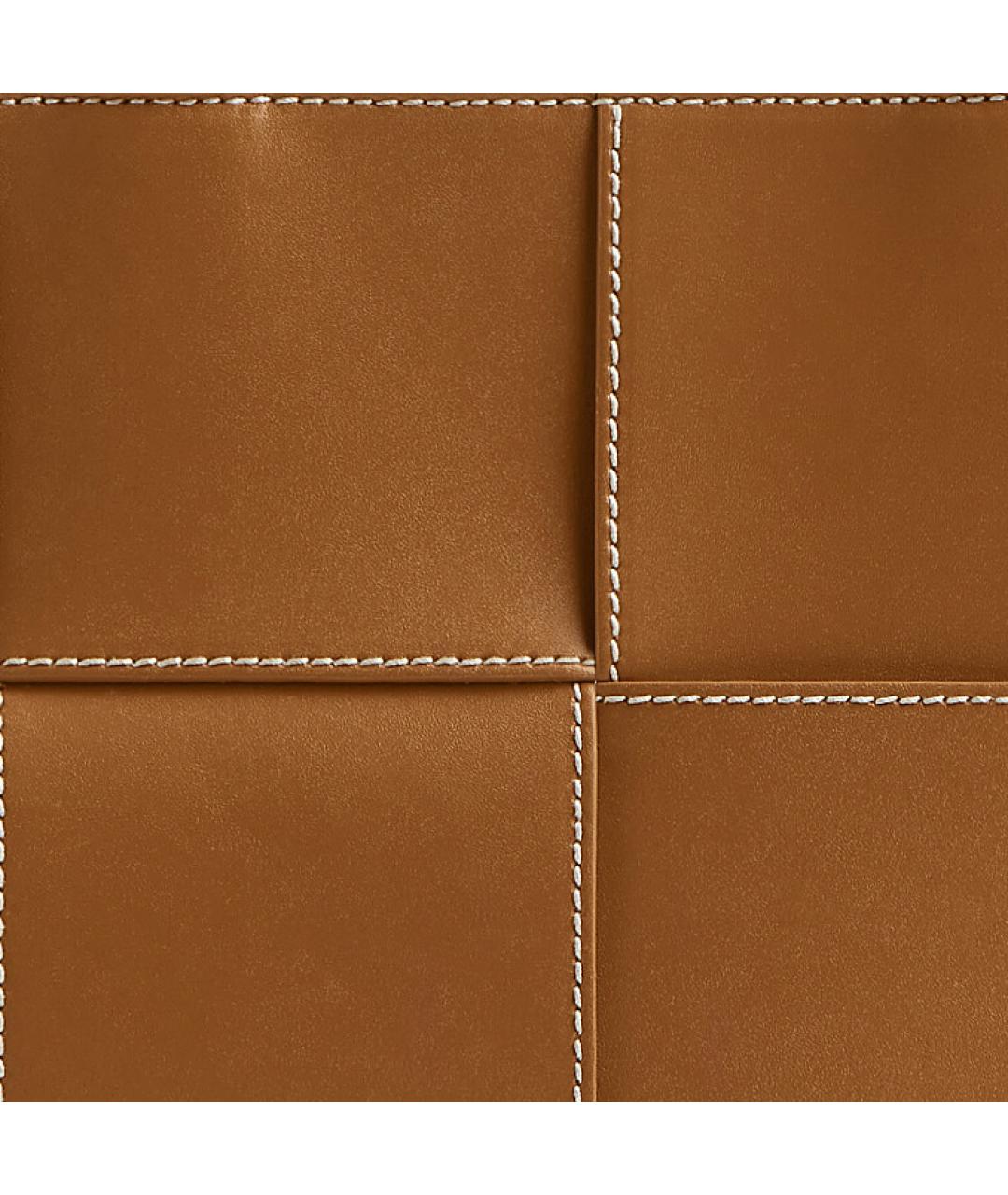 BOTTEGA VENETA Коричневая кожаная сумка на плечо, фото 4