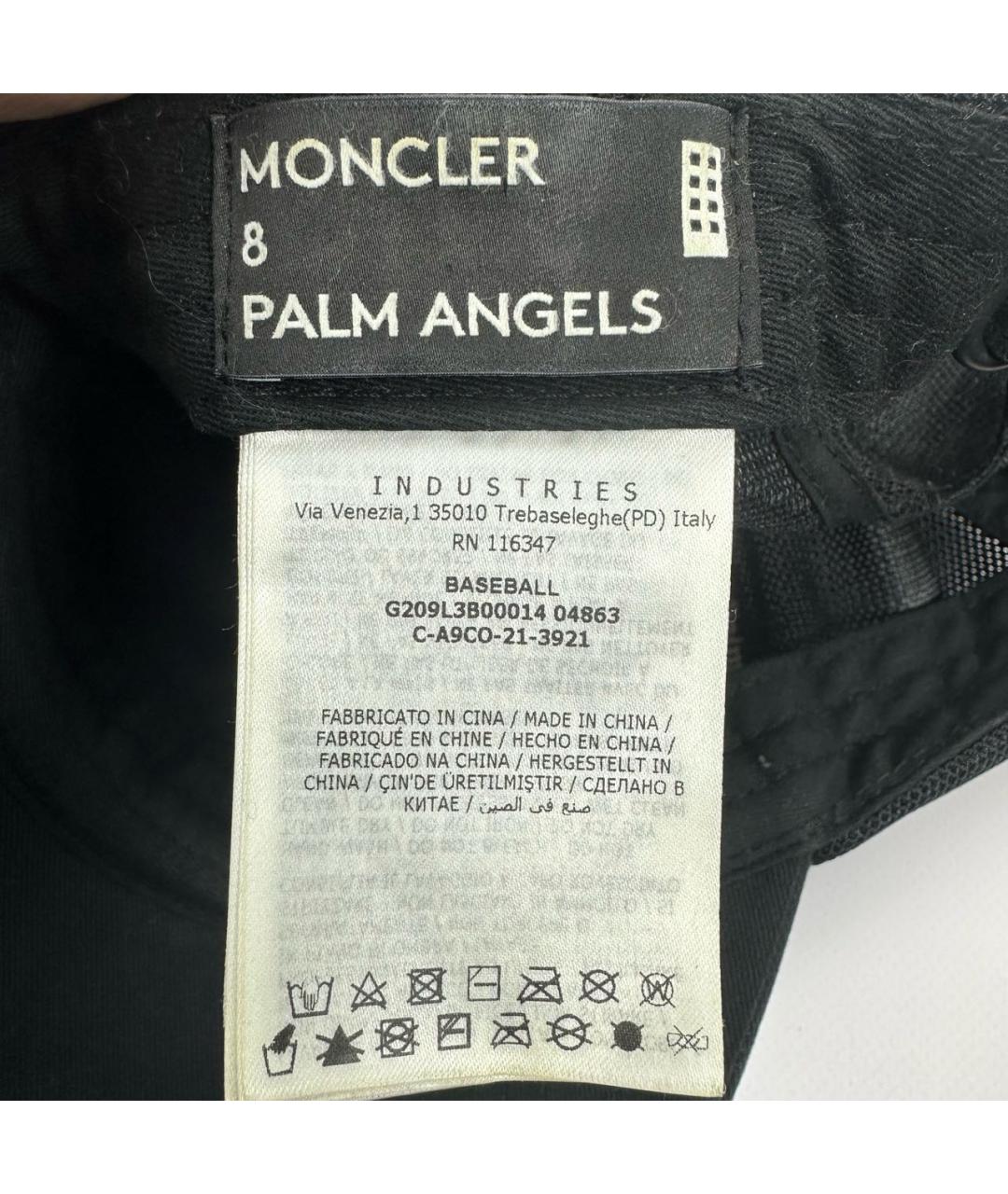 MONCLER Черная хлопковая кепка/бейсболка, фото 7