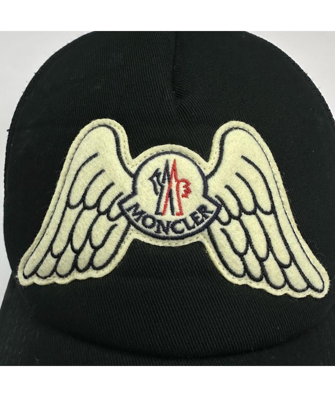 MONCLER Черная хлопковая кепка/бейсболка, фото 3