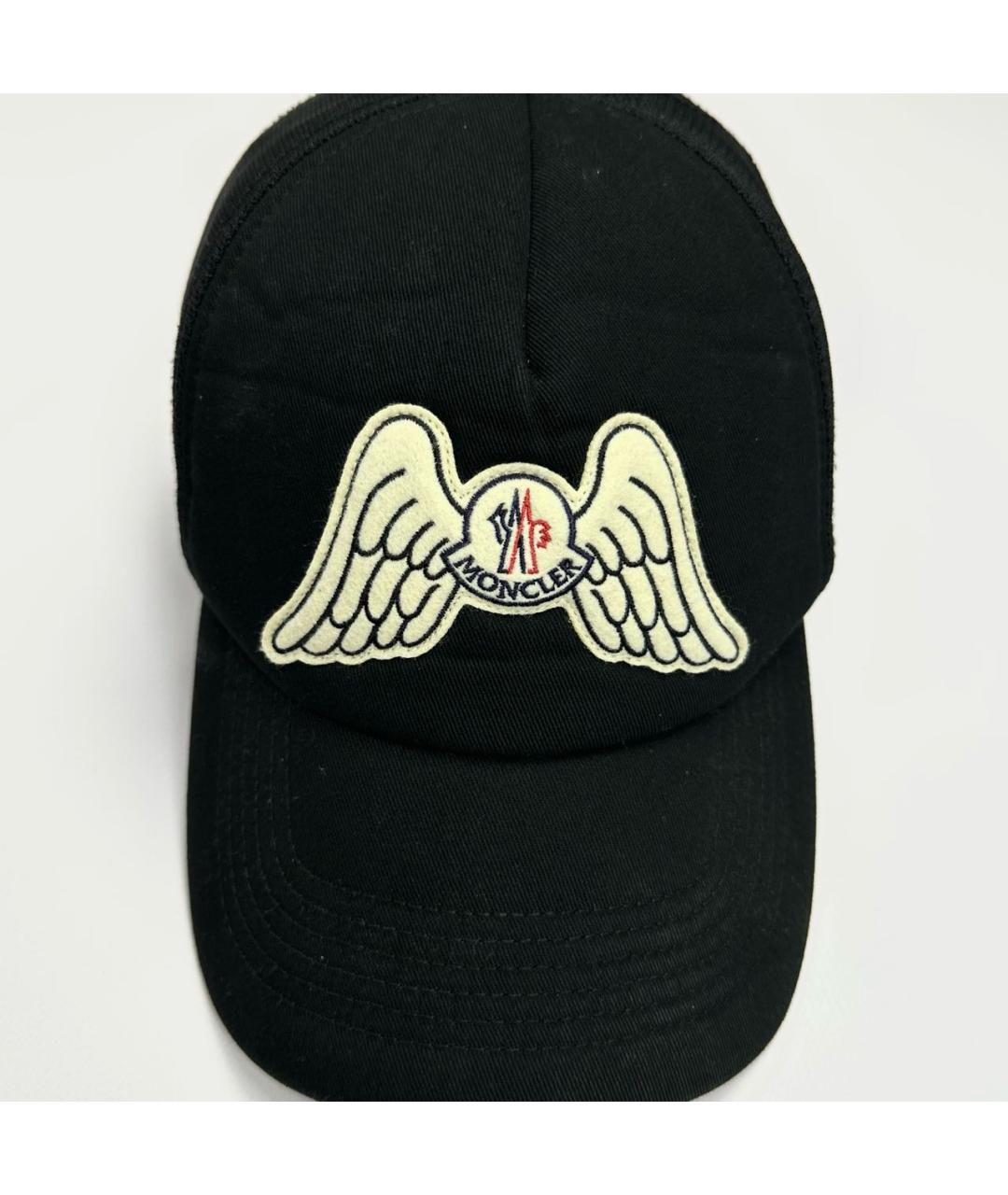 MONCLER Черная хлопковая кепка/бейсболка, фото 2