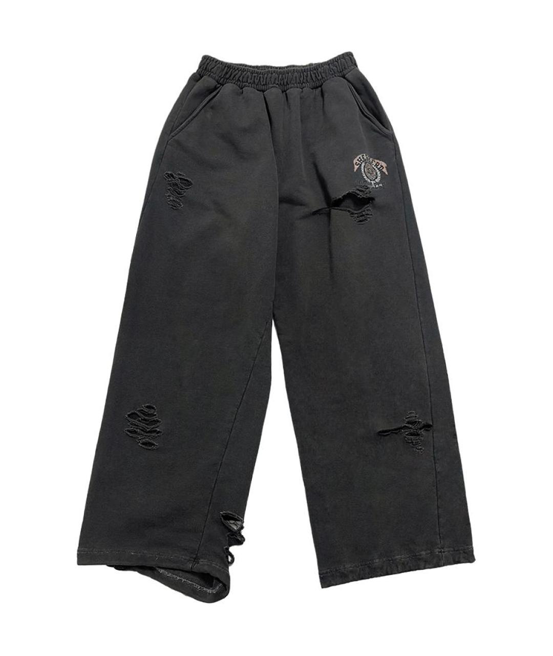 GRAILZ PROJECT G/R Черные хлопковые спортивные брюки и шорты, фото 1