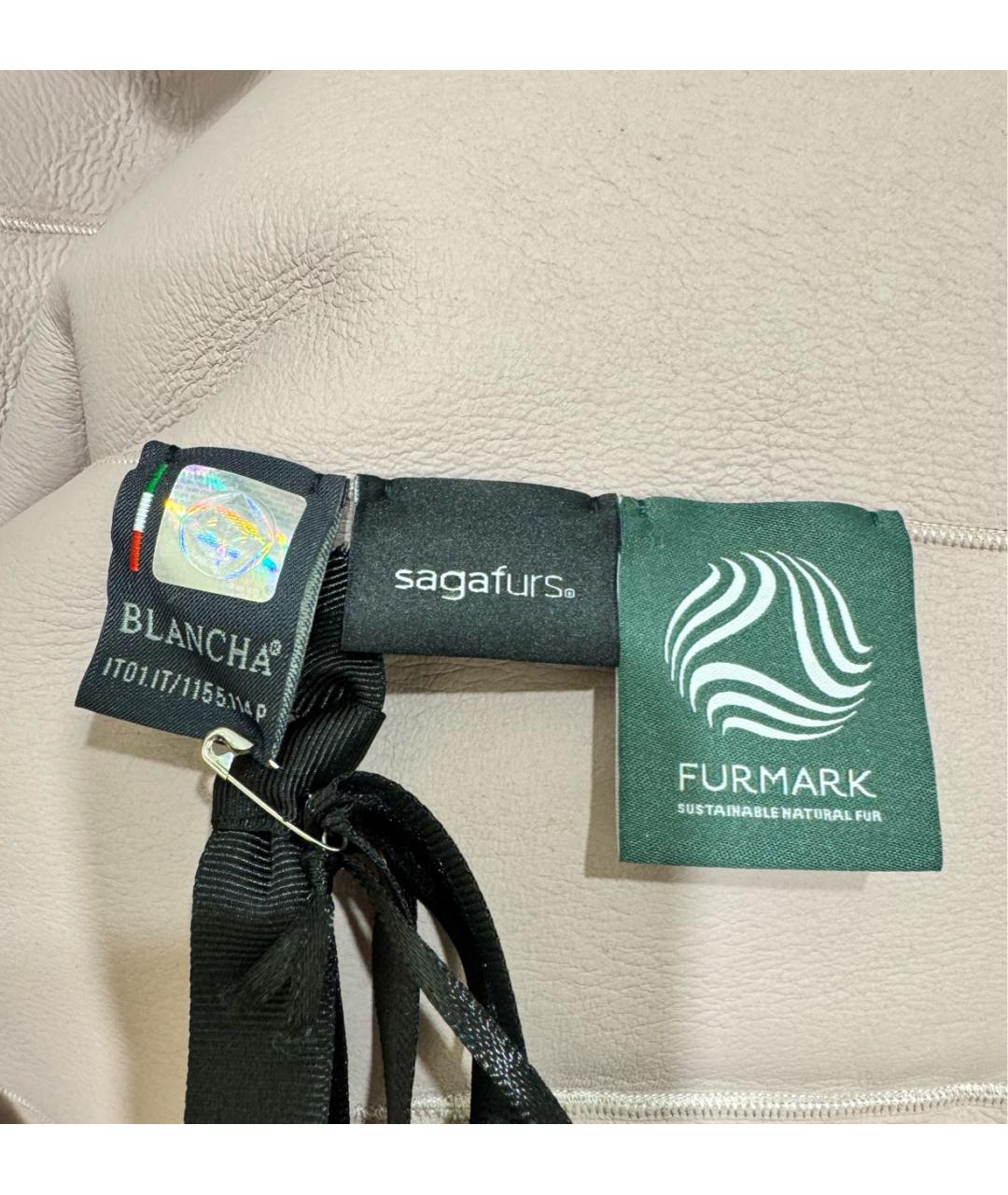 BLANCHA Розовая меховая дубленка, фото 5