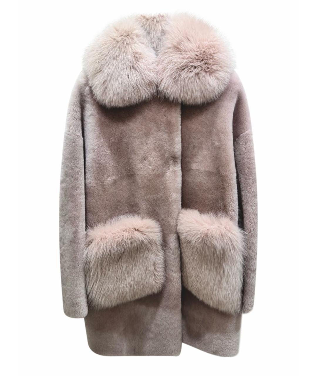 BLANCHA Розовая меховая дубленка, фото 1