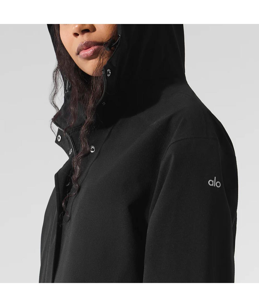 ALO YOGA Черное пальто, фото 3