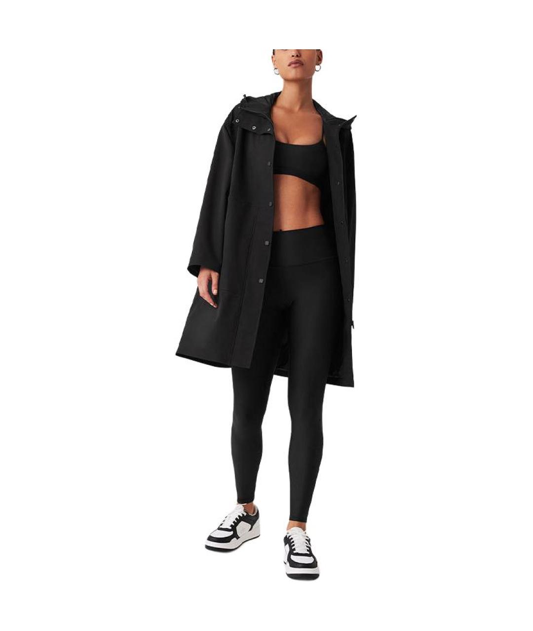 ALO YOGA Черное пальто, фото 4