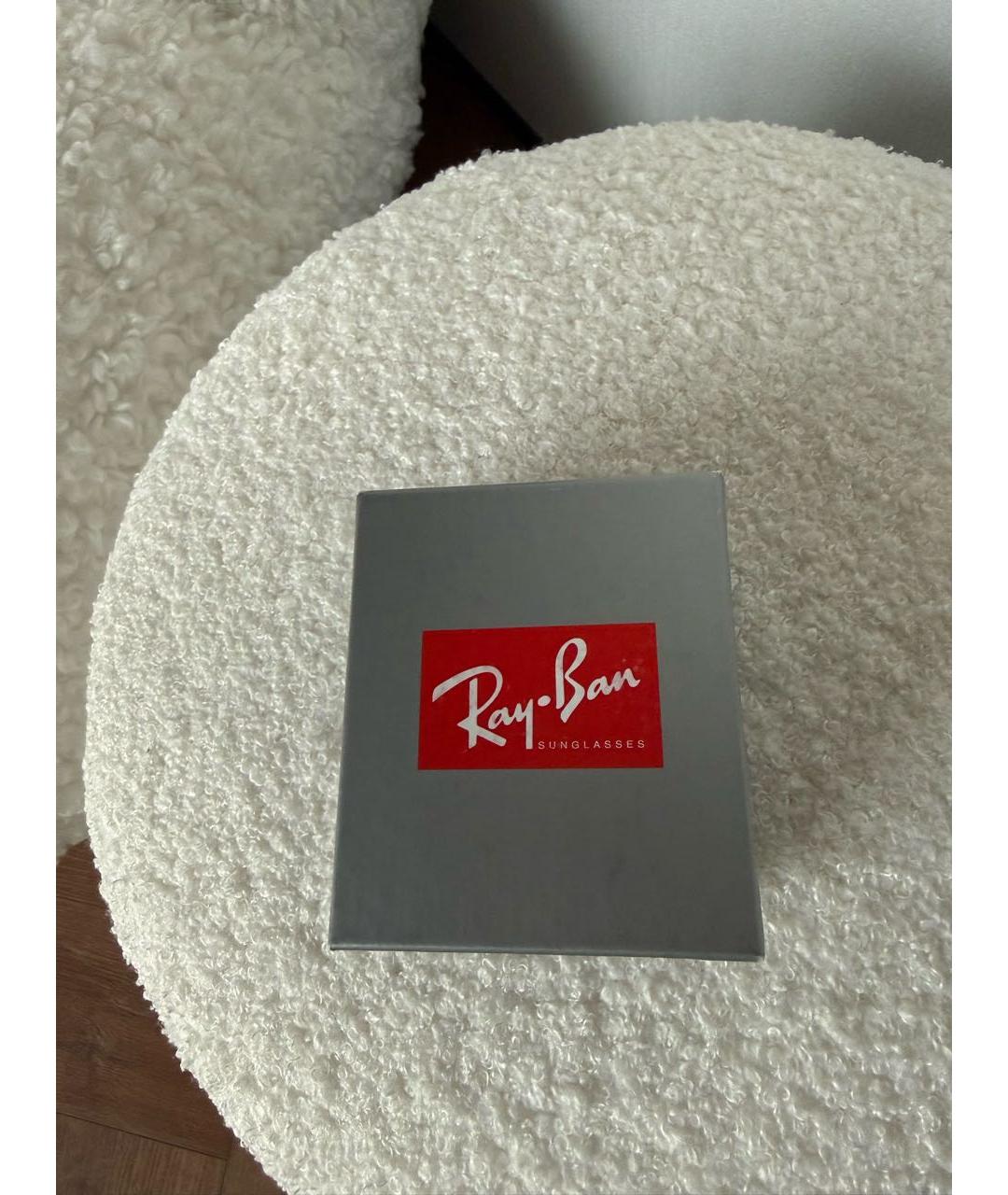 RAY BAN Черные пластиковые солнцезащитные очки, фото 7