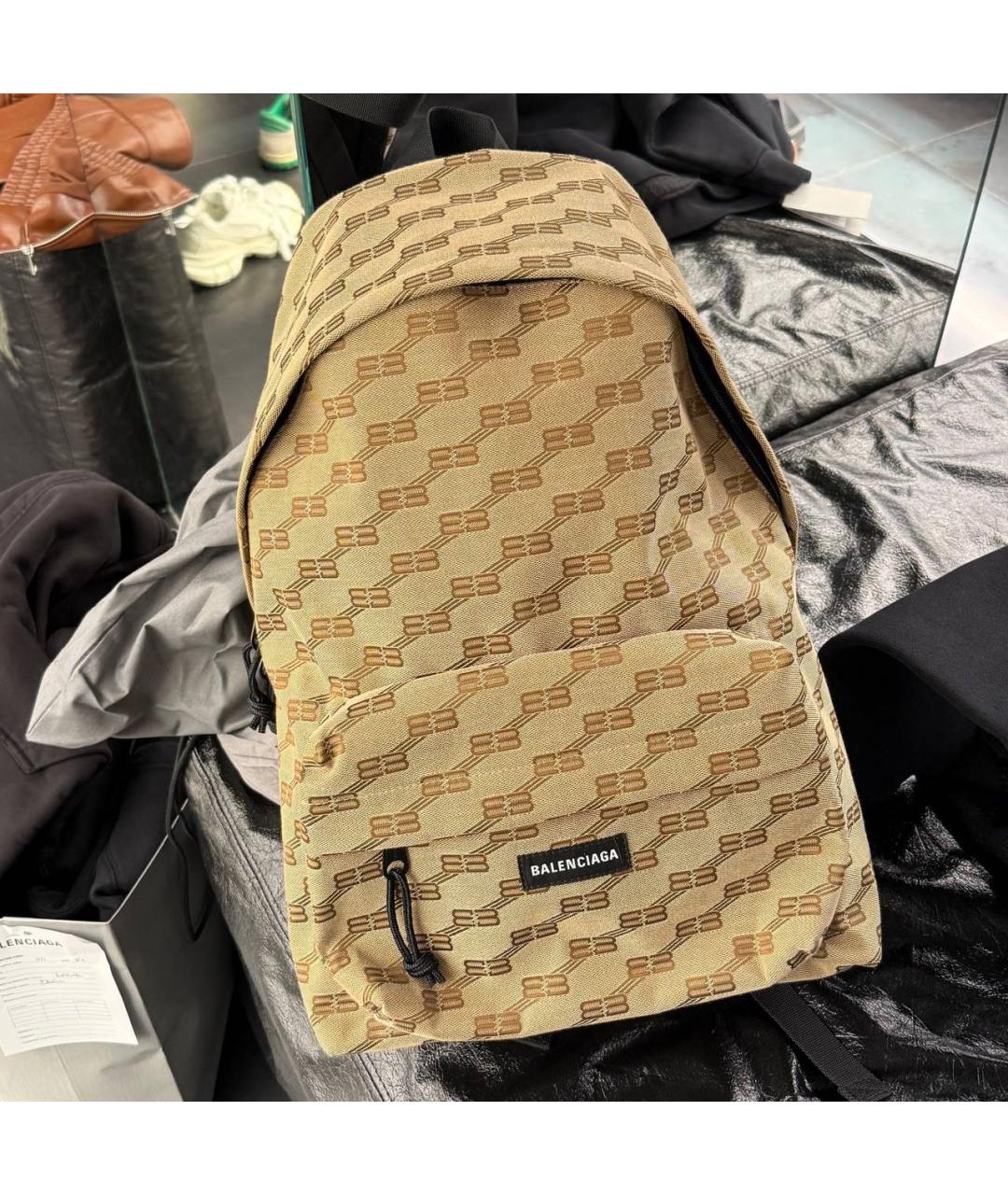 BALENCIAGA Бежевый рюкзак, фото 2