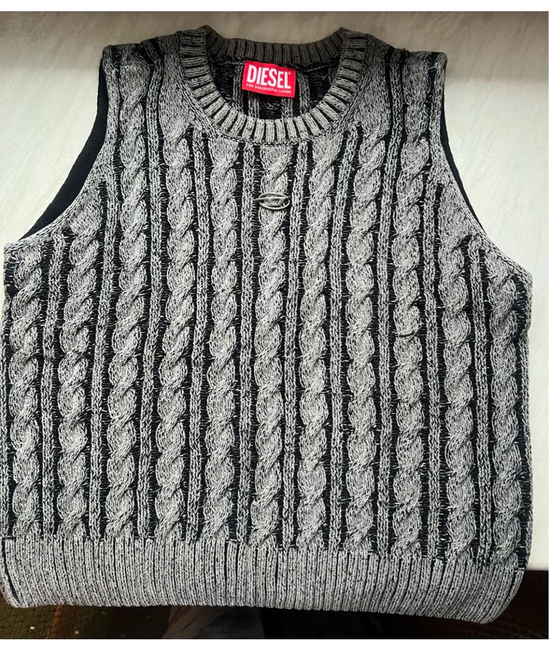 DIESEL Серые хлопковые брюки и шорты, фото 5