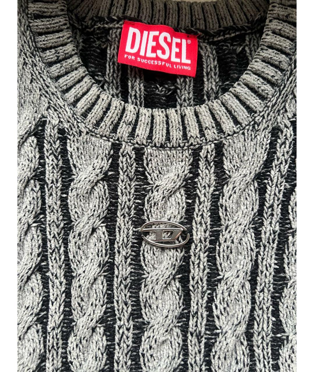 DIESEL Серые хлопковые брюки и шорты, фото 2