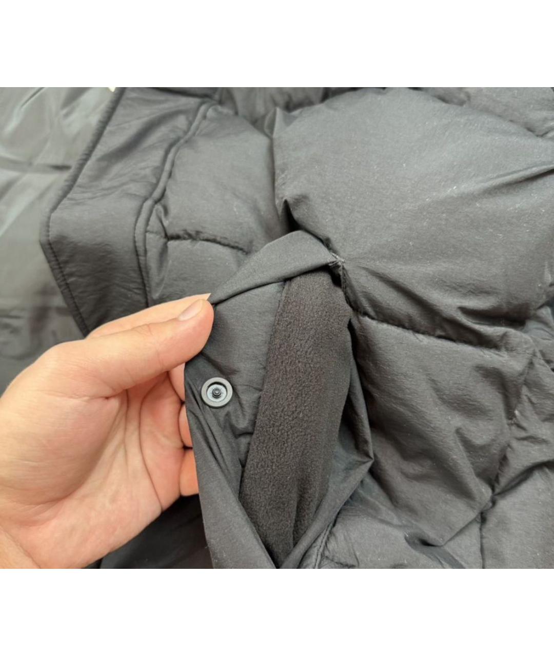 CALVIN KLEIN Черный полиэстеровый пуховик, фото 8